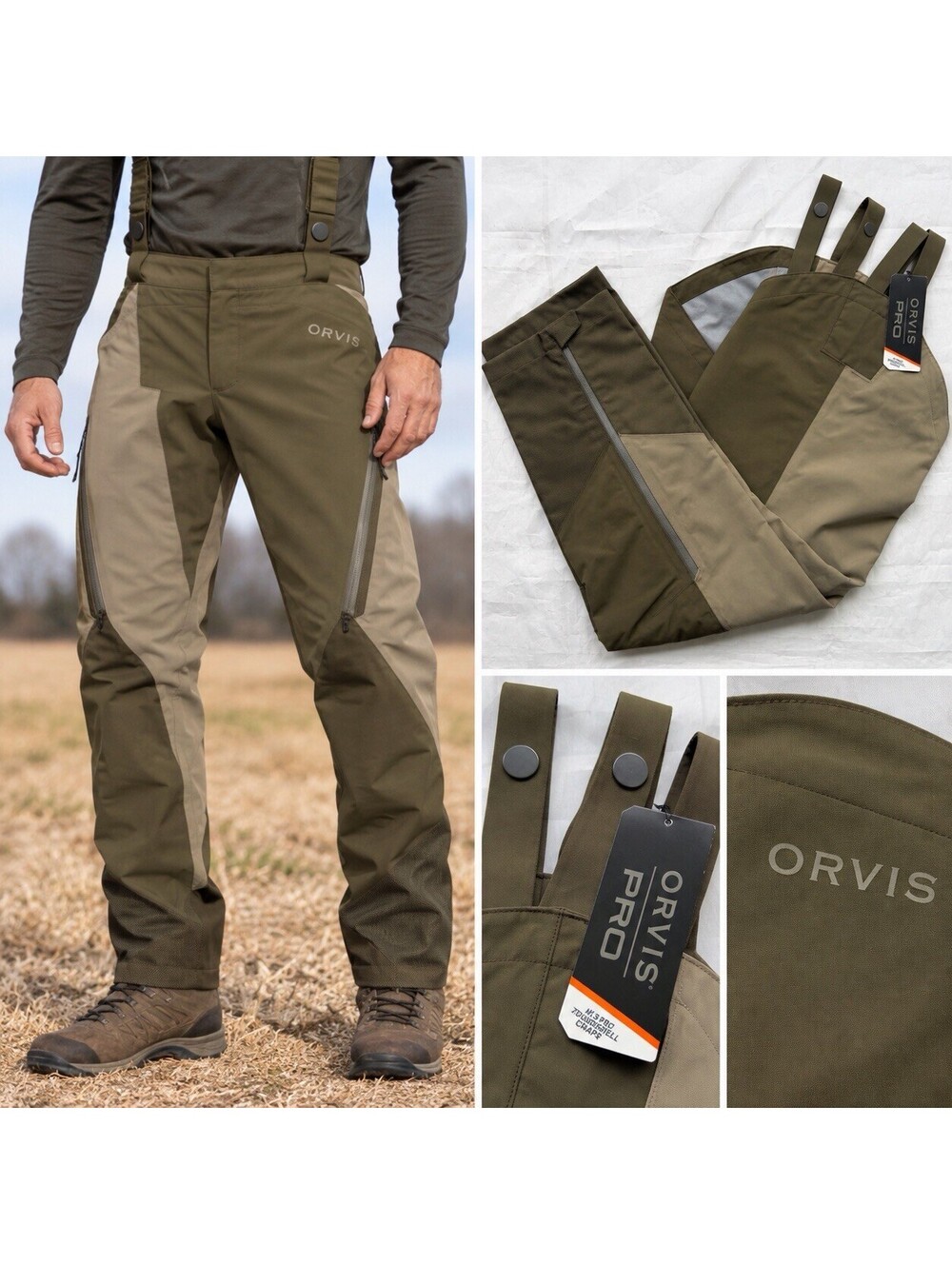Orvis PRO ToughShell Chaps Men’s Medium Long Armadillo Hunting Upland NWT